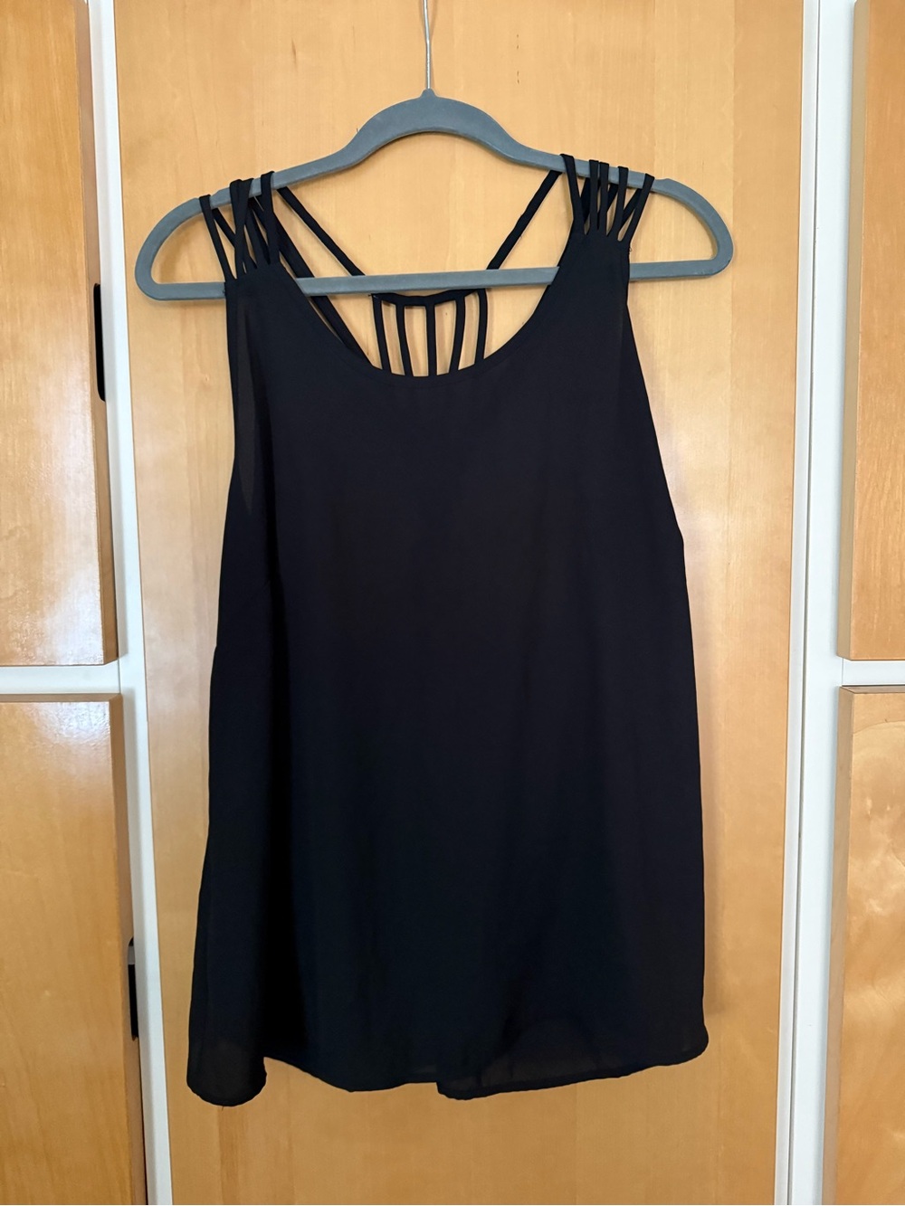 Forever 21 Black Multi-Strap Tank Top
